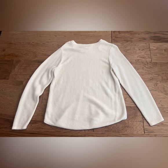 St. John's Bay Women's Ivory Cable Knit Sweater - Picture 5 of 5